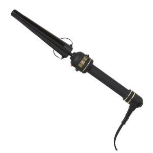Hot Shot Tools Black Ice 1 1/4" Tapered Hair Curling Wand Iron Titanium S510180